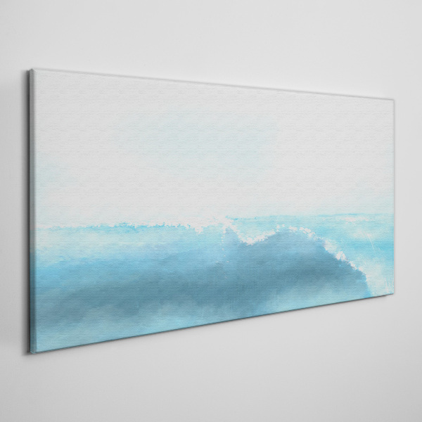 The peace of a sea wave Canvas Wall art