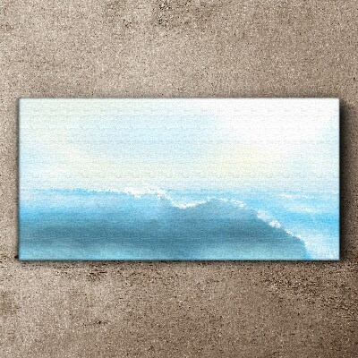 The peace of a sea wave Canvas Wall art