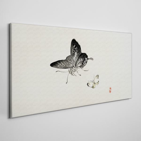 Butterflies in delicate harmony Canvas Wall art