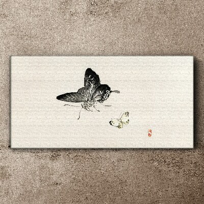 Butterflies in delicate harmony Canvas Wall art