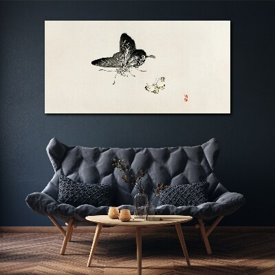 Butterflies in delicate harmony Canvas Wall art