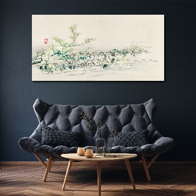 The peace of nature in delicate colors Canvas Wall art