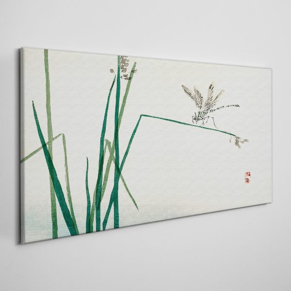 The delicacy of nature with a butterfly Canvas Wall art