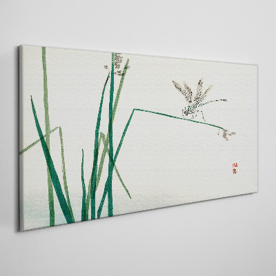 The delicacy of nature with a butterfly Canvas Wall art