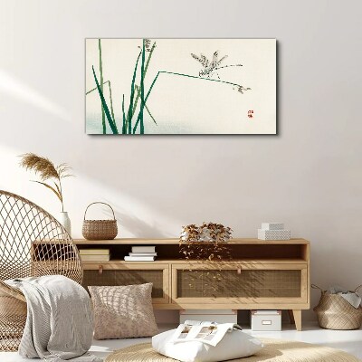 The delicacy of nature with a butterfly Canvas Wall art