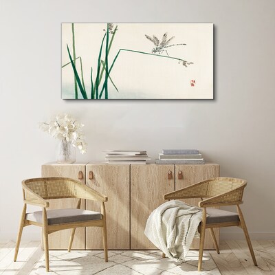 The delicacy of nature with a butterfly Canvas Wall art