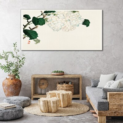 Floral arrangement with leaves Canvas Wall art