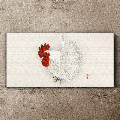 Rooster in delicate colors Canvas Wall art