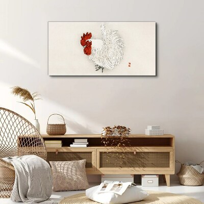 Rooster in delicate colors Canvas Wall art
