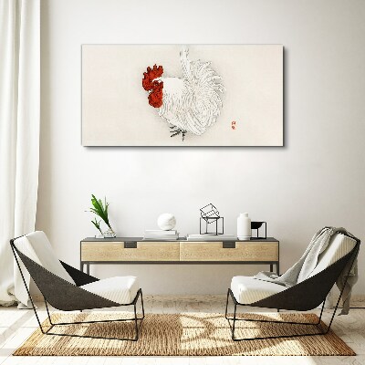 Rooster in delicate colors Canvas Wall art