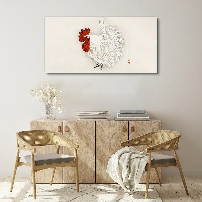Rooster in delicate colors Canvas Wall art