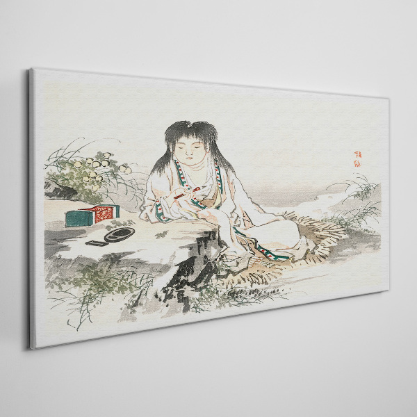Peace by the river Canvas Wall art