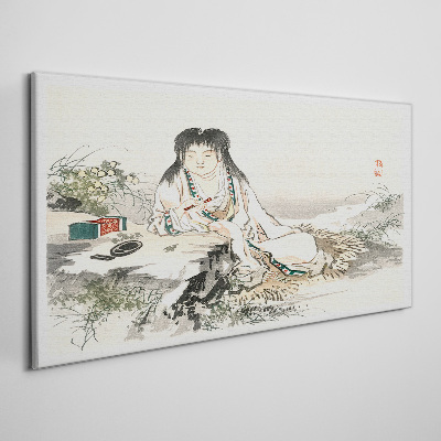 Peace by the river Canvas Wall art