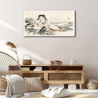 Peace by the river Canvas Wall art