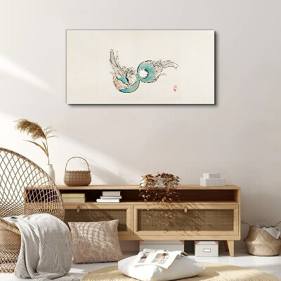 Japanese Fish Illustration Canvas Wall art