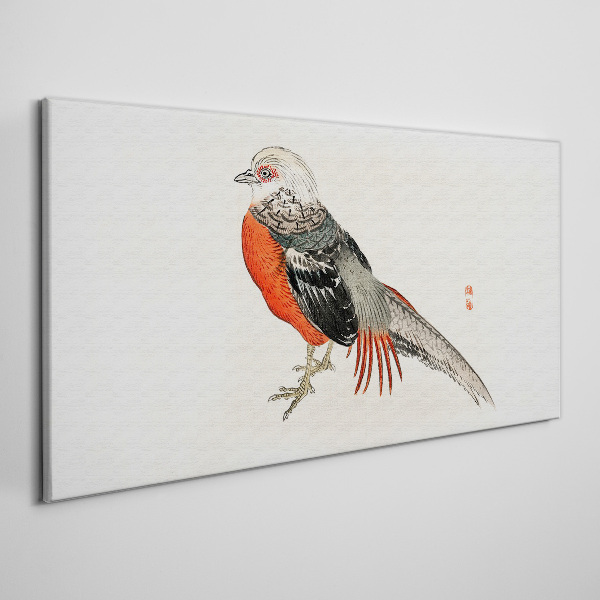 A live bird in the colors of nature Canvas Wall art