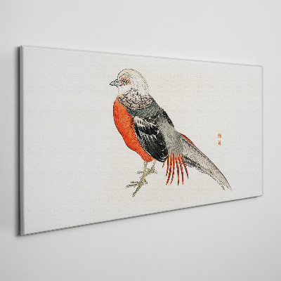 A live bird in the colors of nature Canvas Wall art