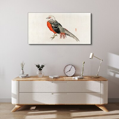 A live bird in the colors of nature Canvas Wall art