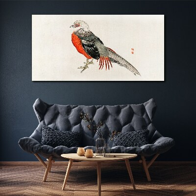 A live bird in the colors of nature Canvas Wall art