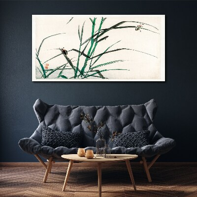 Asian branches of insects Canvas Wall art