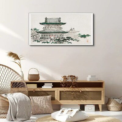 Asian traditional buildings Canvas Wall art