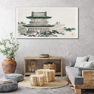 Asian traditional buildings Canvas Wall art