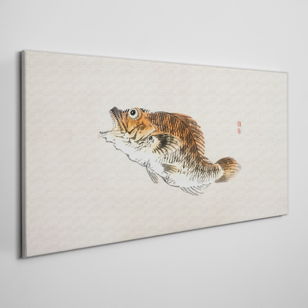 Fish elegance in delicate shades Canvas Wall art