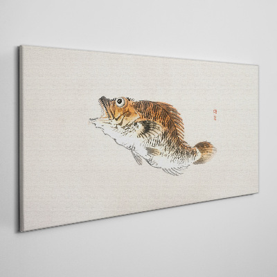 Fish elegance in delicate shades Canvas Wall art