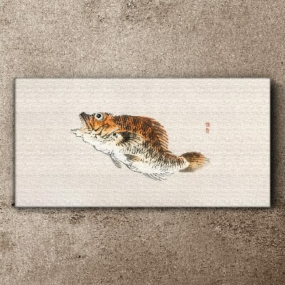 Fish elegance in delicate shades Canvas Wall art