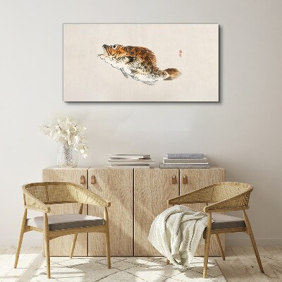 Fish elegance in delicate shades Canvas Wall art