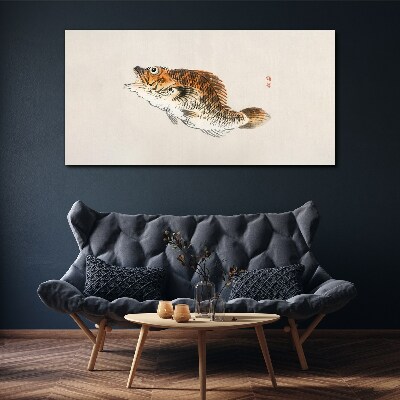 Fish elegance in delicate shades Canvas Wall art