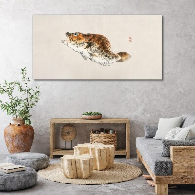 Fish elegance in delicate shades Canvas Wall art