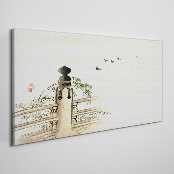 Peace among the birds Canvas Wall art