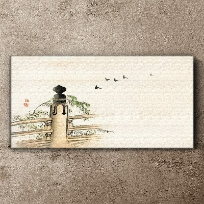 Peace among the birds Canvas Wall art