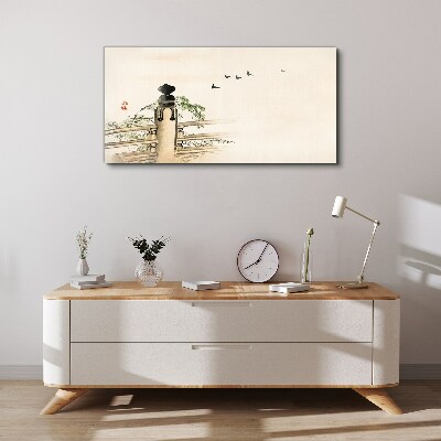 Peace among the birds Canvas Wall art