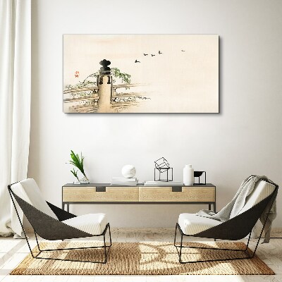 Peace among the birds Canvas Wall art