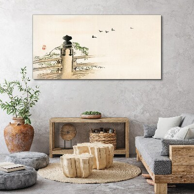 Peace among the birds Canvas Wall art
