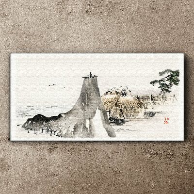 A peaceful seaside landscape Canvas Wall art