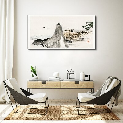 A peaceful seaside landscape Canvas Wall art