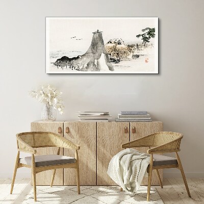 A peaceful seaside landscape Canvas Wall art