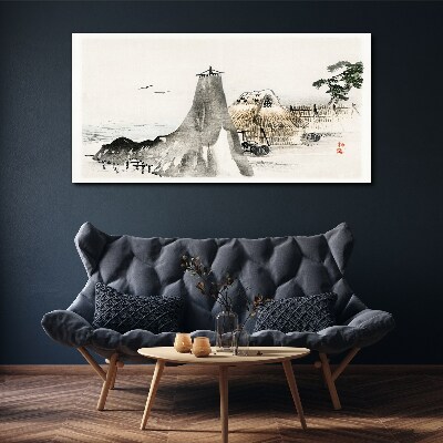 A peaceful seaside landscape Canvas Wall art