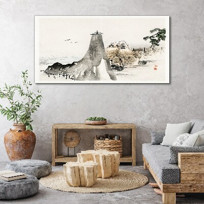 A peaceful seaside landscape Canvas Wall art