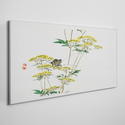 Branches flowers Canvas Wall art