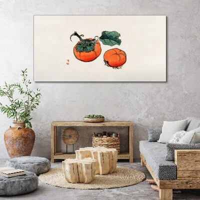Modern vegetables pumpkin Canvas Wall art