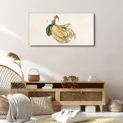Lemon tree on white background Canvas Wall art