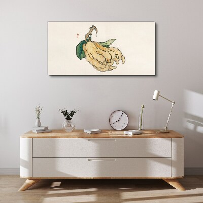 Lemon tree on white background Canvas Wall art