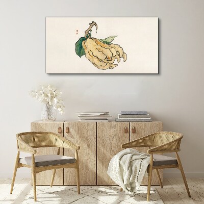 Lemon tree on white background Canvas Wall art