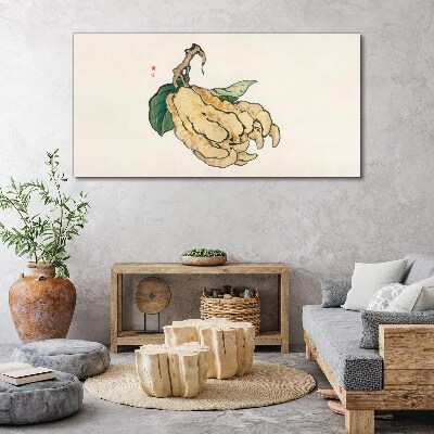 Lemon tree on white background Canvas Wall art