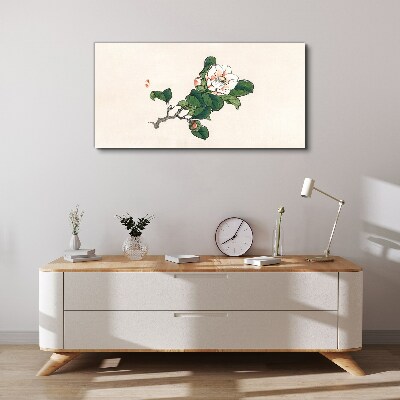Magnolia flower on a branch Canvas Wall art