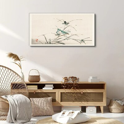 Asian branches of insects Canvas Wall art